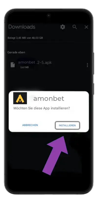 Anwendung Installieren Amonbet