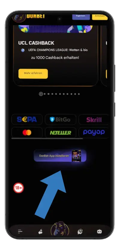 Donbet Offizielle Website besuchen