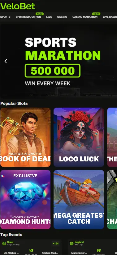 Velobet Mobile Version