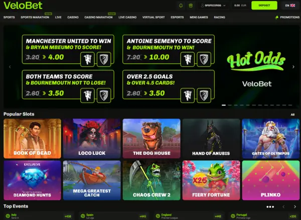 Velobet Desktop Version