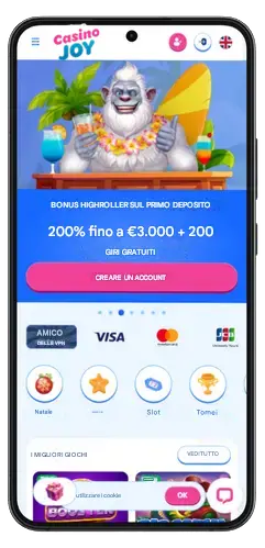 CasinoJoy Avvia e Accedi